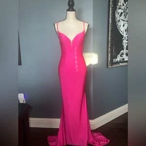 Stacees Pink Prom Dress